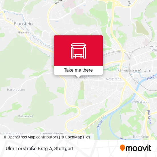 Карта Ulm Torstraße Bstg A