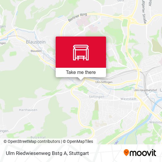 Ulm Riedwiesenweg Bstg A map