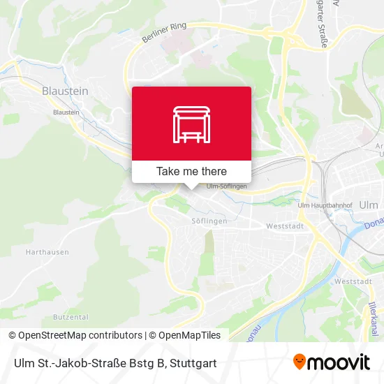 Карта Ulm St.-Jakob-Straße Bstg B
