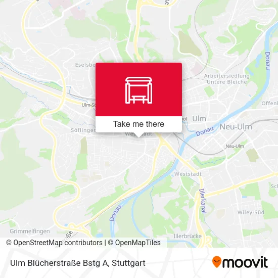 Карта Ulm Blücherstraße Bstg A