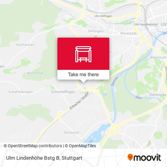 Ulm Lindenhöhe Bstg B map