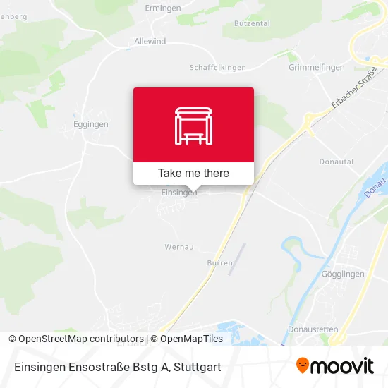 Карта Einsingen Ensostraße Bstg A