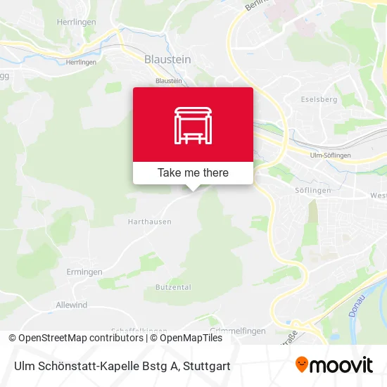 Карта Ulm Schönstatt-Kapelle Bstg A