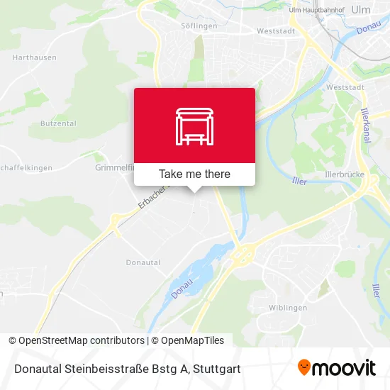 Карта Donautal Steinbeisstraße Bstg A