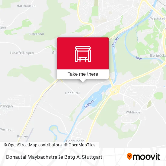 Карта Donautal Maybachstraße Bstg A