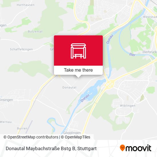 Donautal Maybachstraße Bstg B map