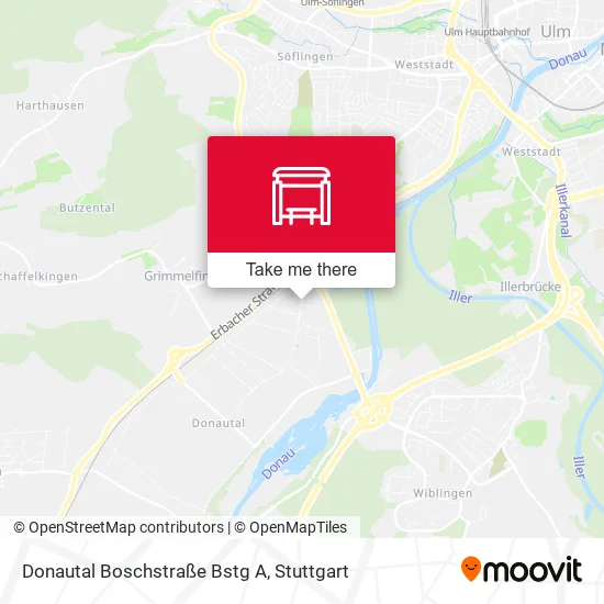 Карта Donautal Boschstraße Bstg A