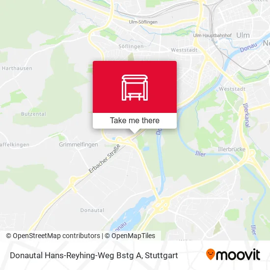 Карта Donautal Hans-Reyhing-Weg Bstg A