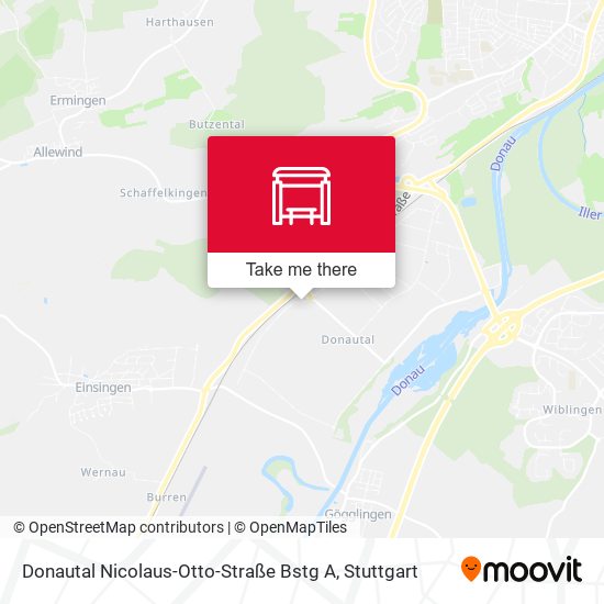 Donautal Nicolaus-Otto-Straße Bstg A map