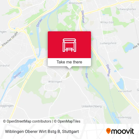 Карта Wiblingen Oberer Wirt Bstg B
