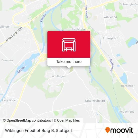 Карта Wiblingen Friedhof Bstg B