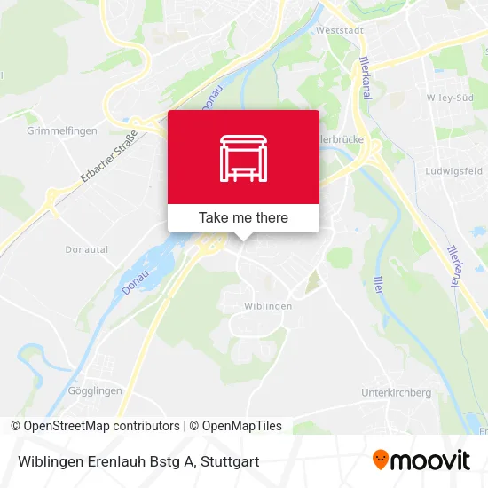 Карта Wiblingen Erenlauh Bstg A