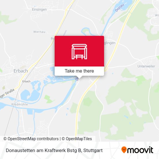 Donaustetten am Kraftwerk Bstg B map
