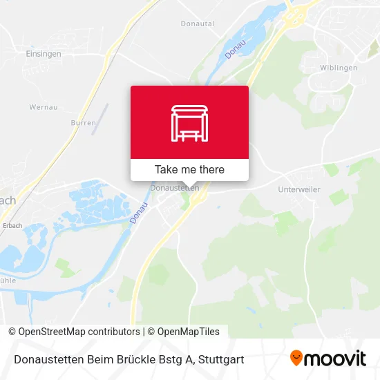 Карта Donaustetten Beim Brückle Bstg A