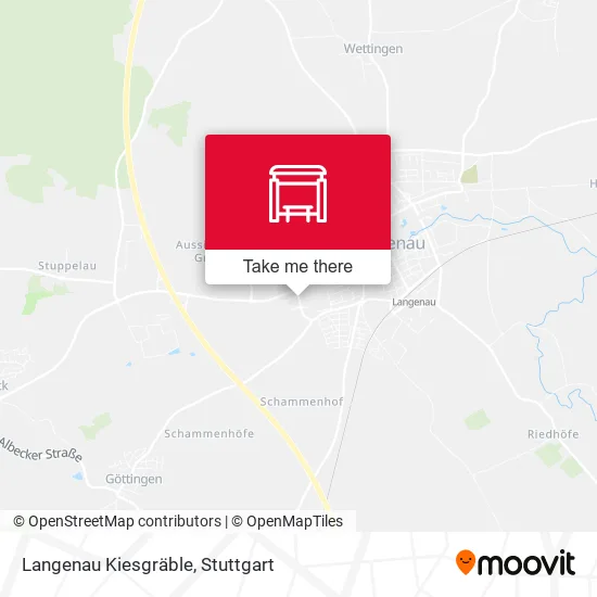 Карта Langenau Kiesgräble