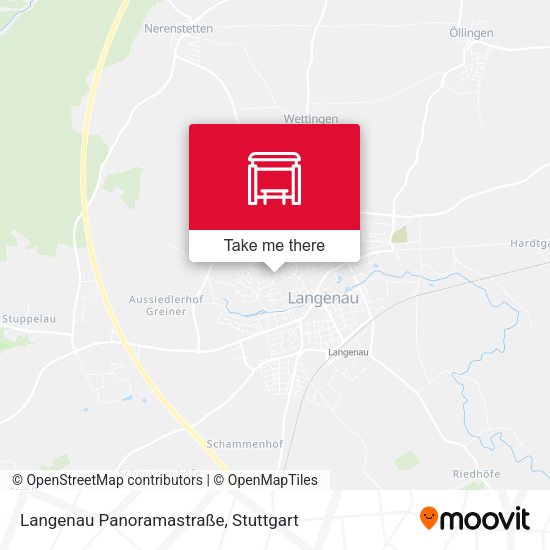 Langenau Panoramastraße map