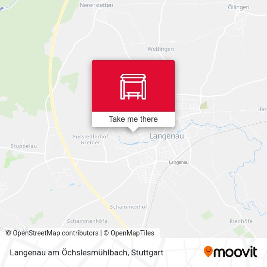 Langenau am Öchslesmühlbach map