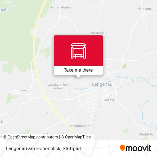 Карта Langenau am Höhenblick