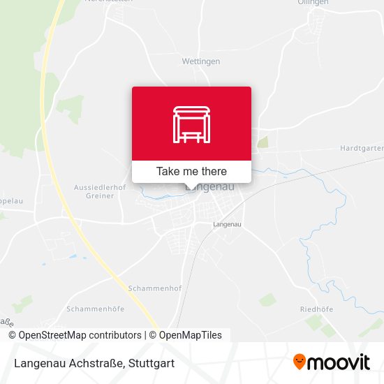 Langenau Achstraße map