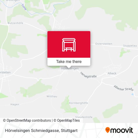 Hörvelsingen Schmiedgasse map