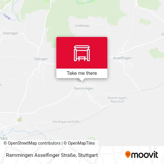 Карта Rammingen Asselfinger Straße
