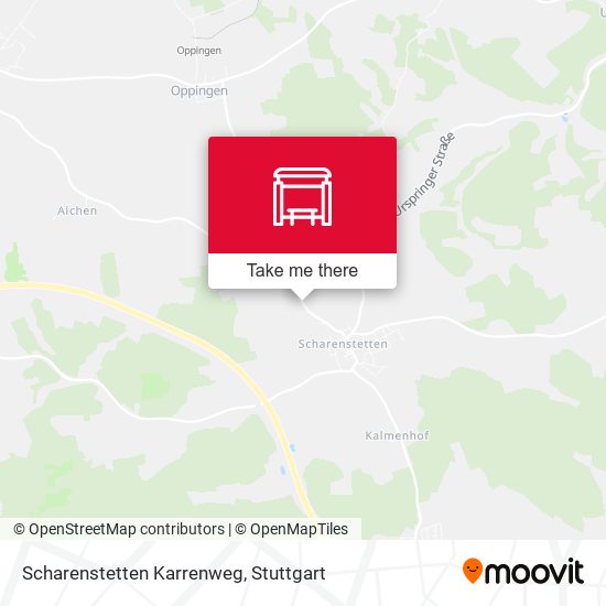 Scharenstetten Karrenweg map