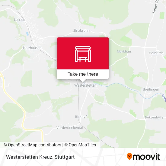 Карта Westerstetten Kreuz
