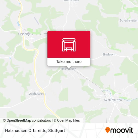 Карта Halzhausen Ortsmitte