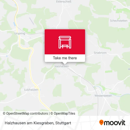 Карта Halzhausen am Kiesgraben