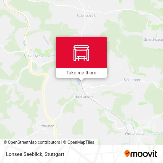 Lonsee Seeblick map