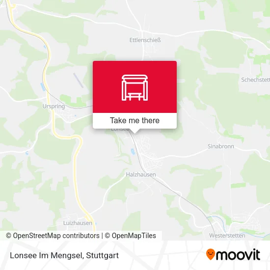Карта Lonsee Im Mengsel