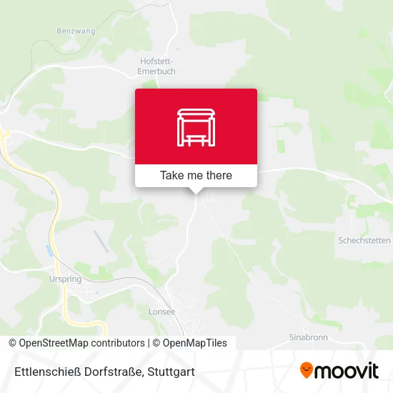 Карта Ettlenschieß Dorfstraße