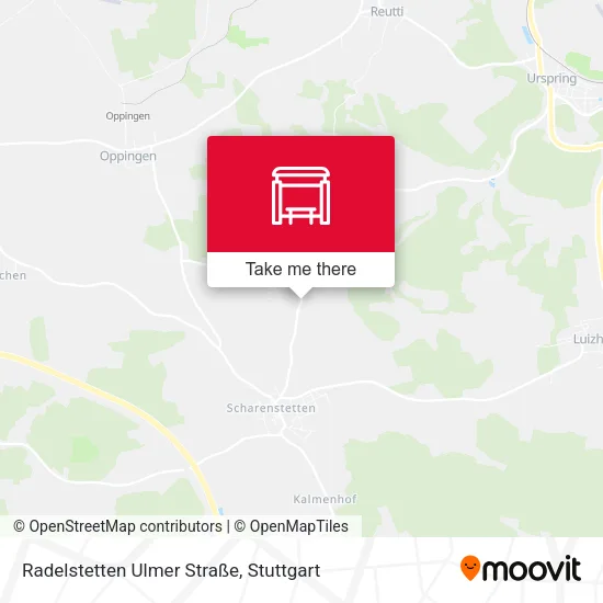 Карта Radelstetten Ulmer Straße