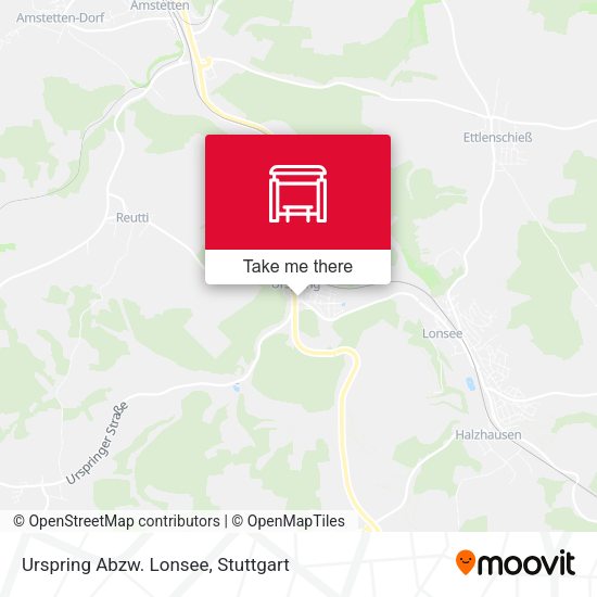 Карта Urspring Abzw. Lonsee