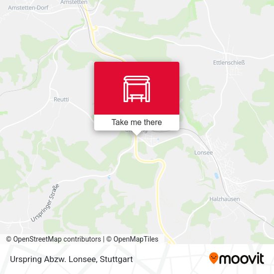 Карта Urspring Abzw. Lonsee