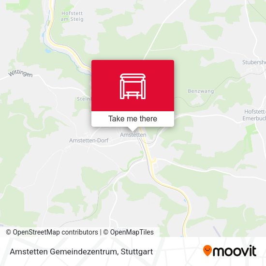 Amstetten Gemeindezentrum map