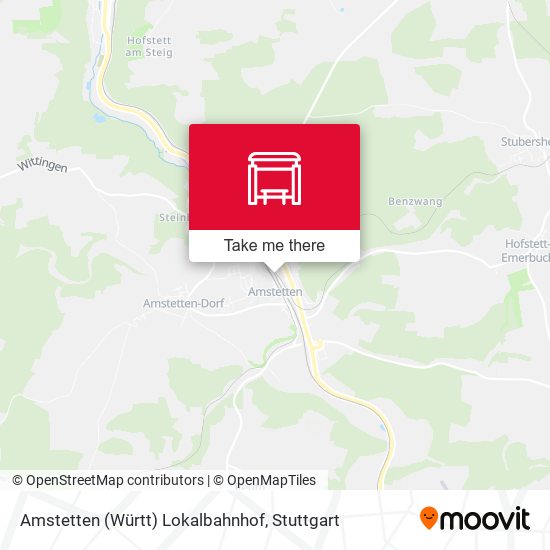 Amstetten (Württ) Lokalbahnhof map