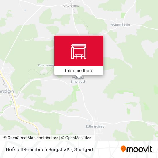 Hofstett-Emerbuch Burgstraße map