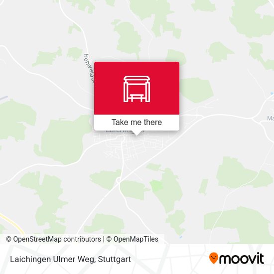 Laichingen Ulmer Weg map
