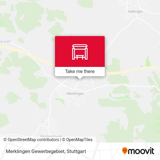 Merklingen Gewerbegebiet map