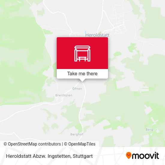 Карта Heroldstatt Abzw. Ingstetten