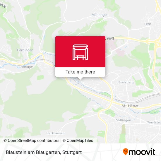 Blaustein am Blaugarten map