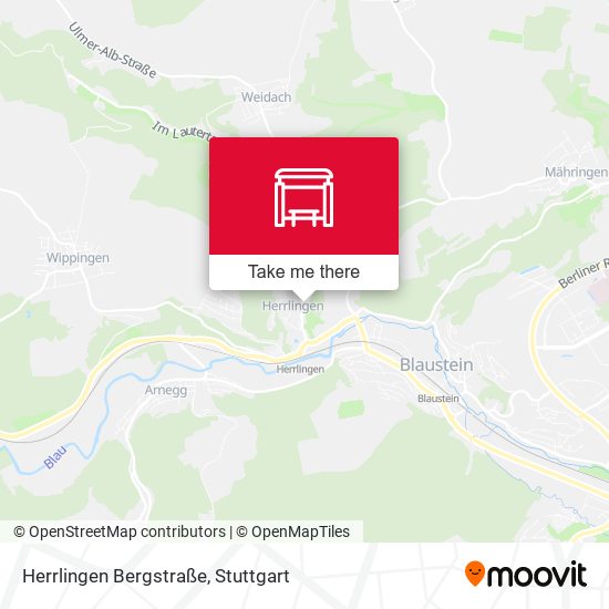 Herrlingen Bergstraße map