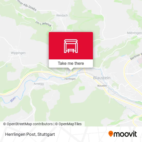 Карта Herrlingen Post