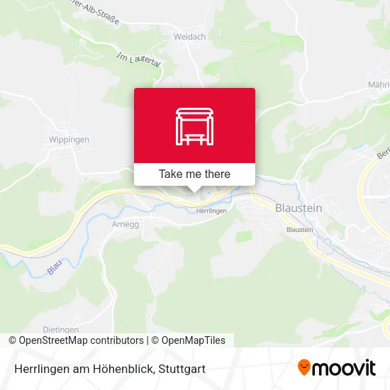 Карта Herrlingen am Höhenblick