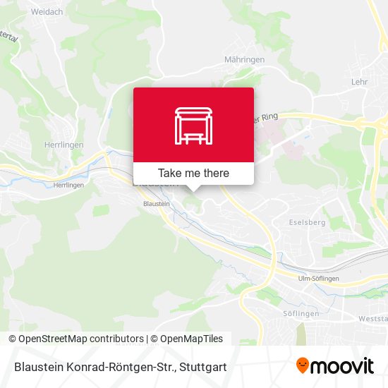 Blaustein Konrad-Röntgen-Str. map
