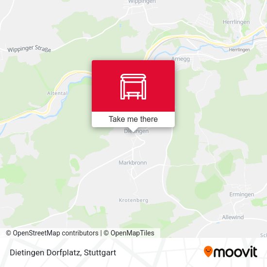Dietingen Dorfplatz map