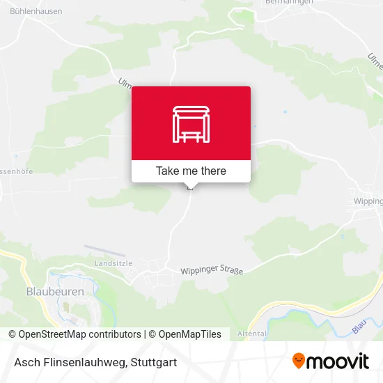 Карта Asch Flinsenlauhweg