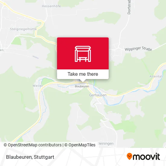 Карта Blaubeuren