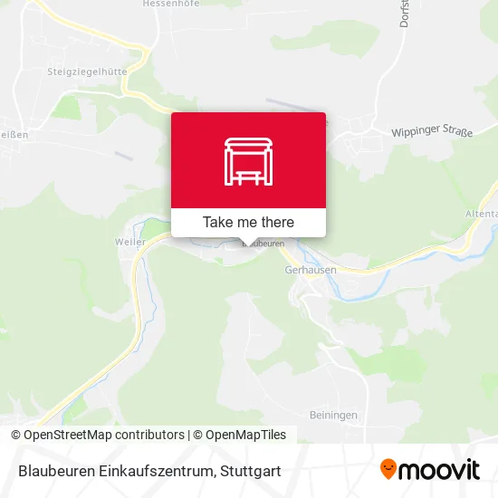 Карта Blaubeuren Einkaufszentrum
